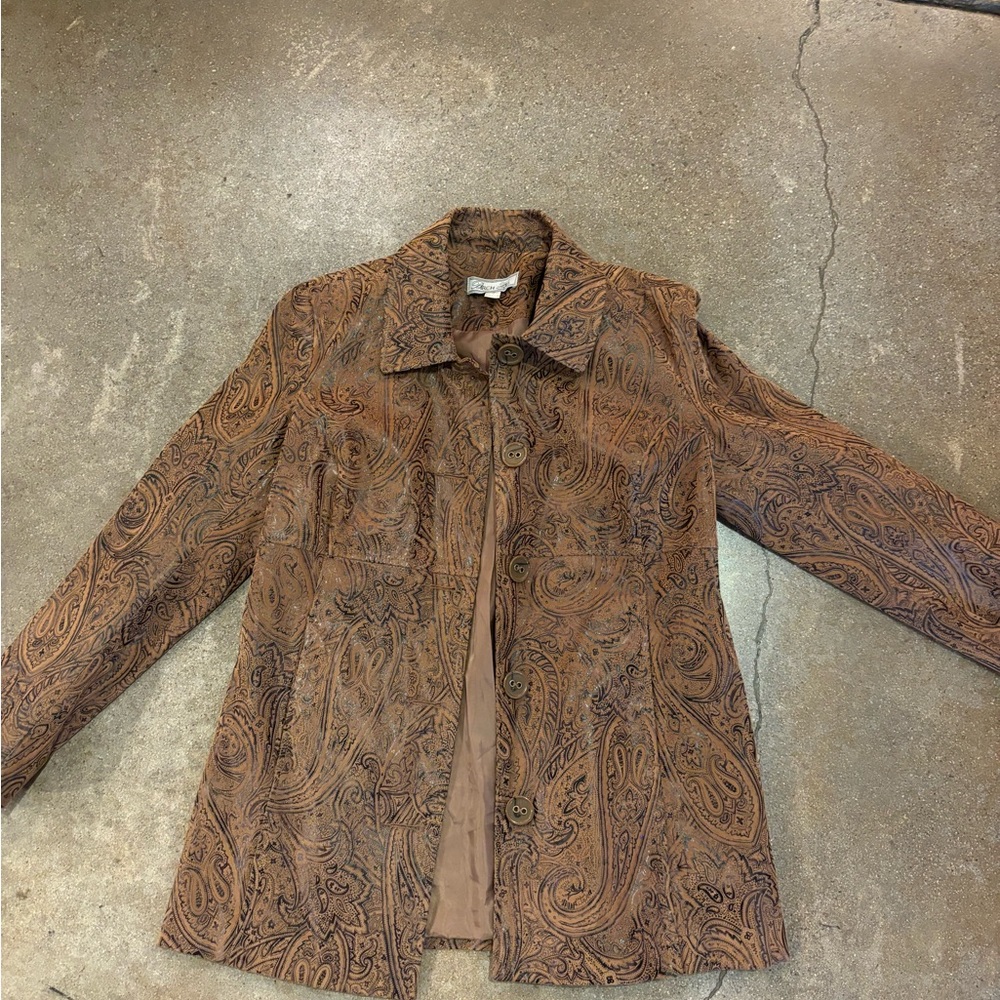 Brown Paisley Women's Jacket